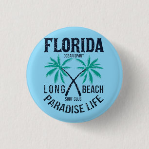 Florida Long Beach Paradies Leben Surf Club Button