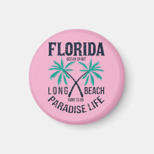 Florida Long Beach Paradies Leben Surf Club Magnet
