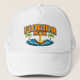 Florida Man | Funny Graphic Nautical Fishing Beach Truckerkappe