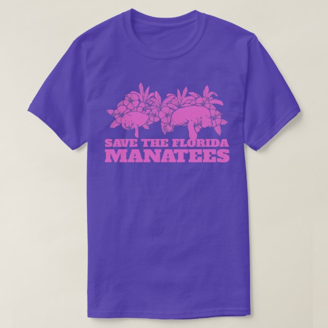 Florida Manatees Floaty Potato Sea Cow gerettet T-Shirt (Design vorne)