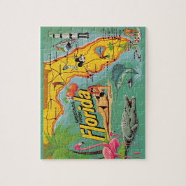 Florida Map 8x10 Jigsaw Puzzle