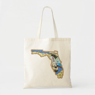 Florida Map Jacksonville Miami Tampa Key West Tragetasche