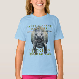 Florida Marine Mammal Florida Manatee Design T-Shirt