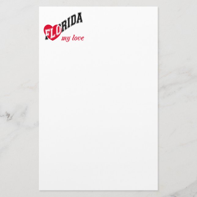 Florida meine Liebe Briefpapier (Vorderseite)