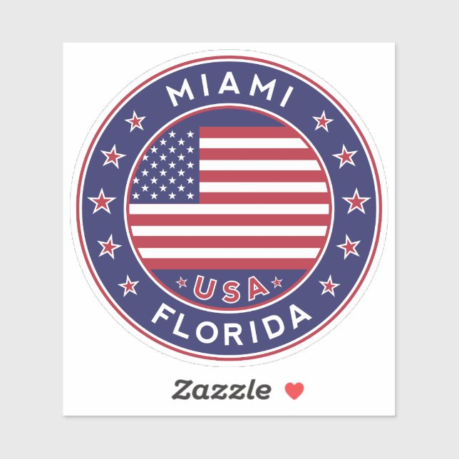 Florida, Miami Aufkleber (Blatt)
