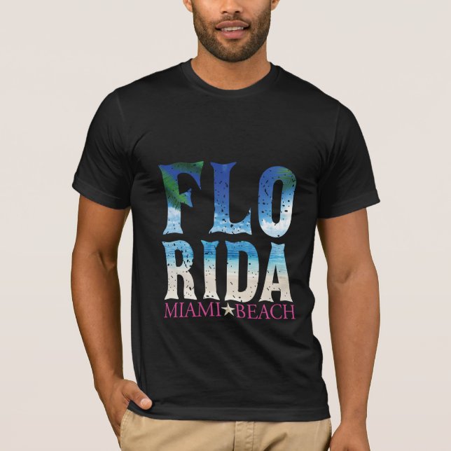 Florida, Miami Beach T-Shirt (Vorderseite)