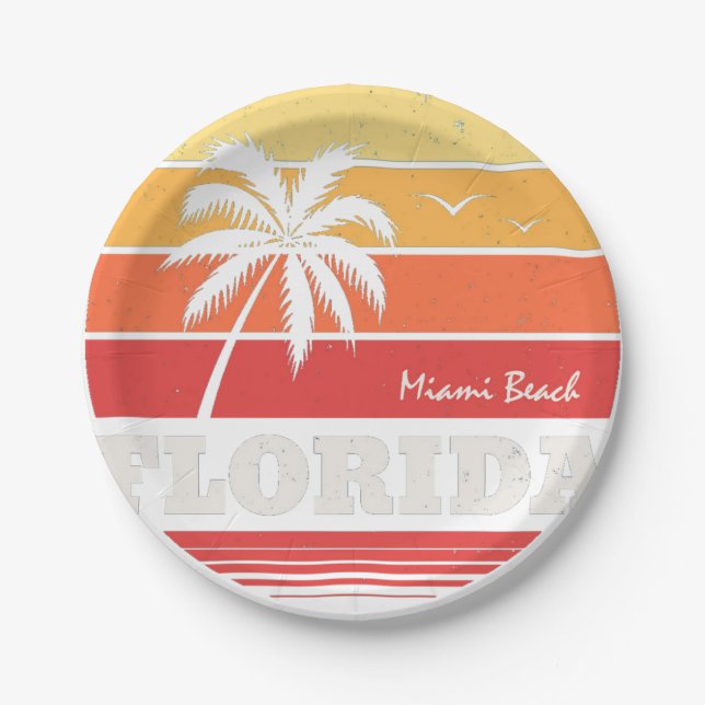 Florida Miami Pappteller (Vorderseite)