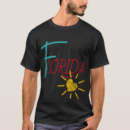 Florida mit sonnendurchflutetem Herzen T-Shirt