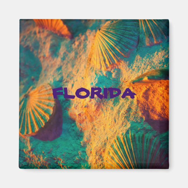 FLORIDA-Muscheln Kühlschrank-Magnet Magnet (Vorne)