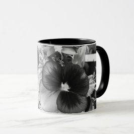 Florida Nature Foto Artistic Monochrome Pansy Tasse