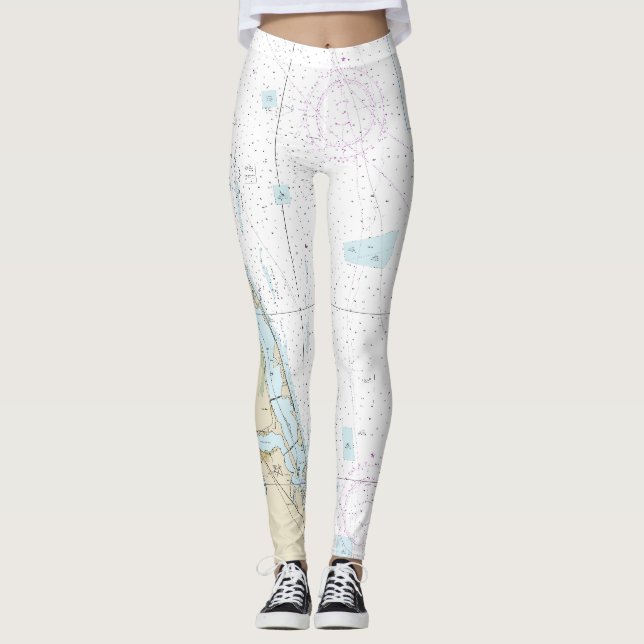Florida Nautical | Stuart Florida | Schatzküste Leggings (Vorderseite)
