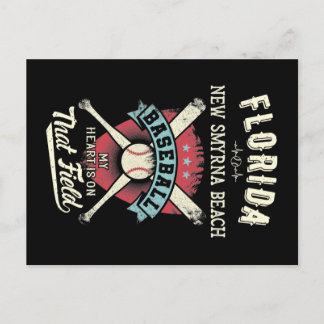 Florida New Smyrna Beach Baseball Postkarte