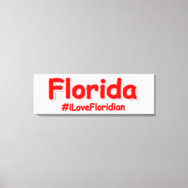 "Florida" Niedliches Design. Jetzt kaufen Leinwanddruck