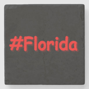 "#Florida " Niedliches Design. Jetzt kaufen Steinuntersetzer