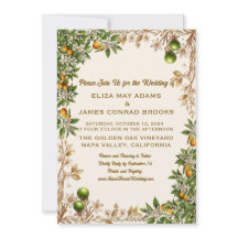 Florida Orange Blossom Foto Hochzeitseinladung