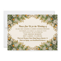 Florida Orange Blossom Hochzeitseinladung