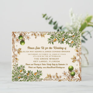 Florida Orange Blossom Hochzeitseinladung Save The Date