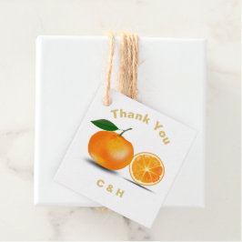 Florida Orange & Blossom Personalisiert Geschenkanhänger