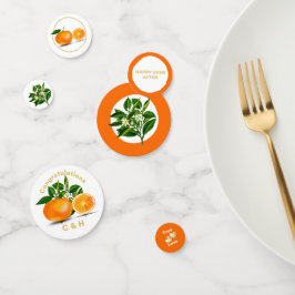 Florida Orange & Blossom Personalisiert Konfetti