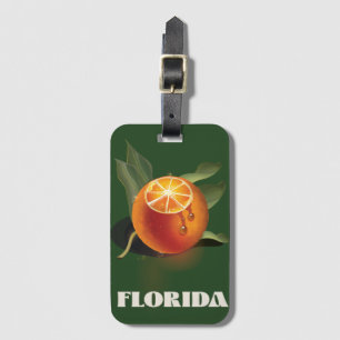 Florida Orange Reiseplakat Canvas Print Lebensmitt Gepäckanhänger