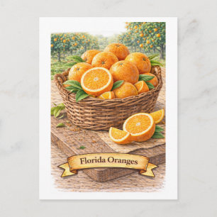 Florida-Orangen (Amerikanische Lebensmittelreihe) Postkarte
