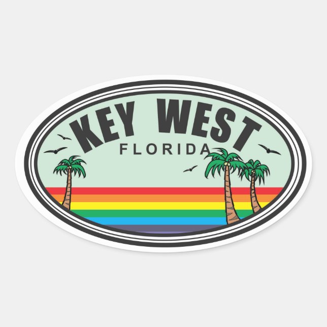 Florida Ovaler Aufkleber (Vorderseite)