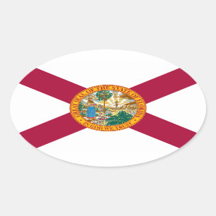 Florida Ovaler Aufkleber