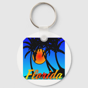 Florida-Palme-Sonnenuntergang Schlüsselanhänger