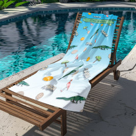 Florida Pattern Personalisiert Strandtuch