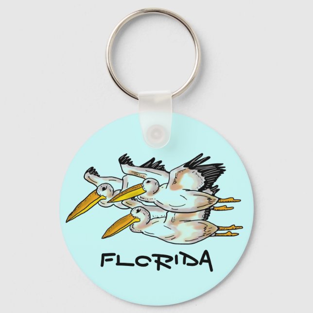 Florida pelicans Schlüsselanhänger (Vorderseite)