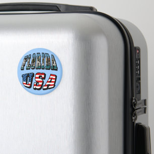 Florida Picture und USA Flag Text Magnet