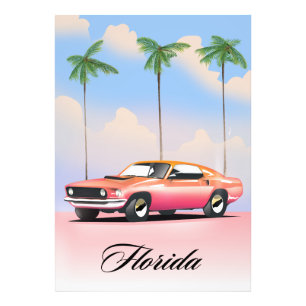 Florida Pink Sonnenuntergang Fotodruck