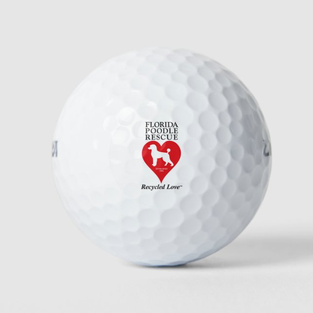 Florida Poodle Rescue Golfballs Golfball (Vorderseite)