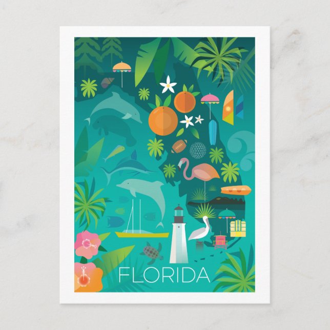 Florida Postcard Postkarte (Vorderseite)