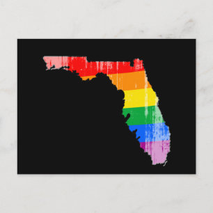 FLORIDA PRIDE - DISTRESSED -.pnng Postkarte