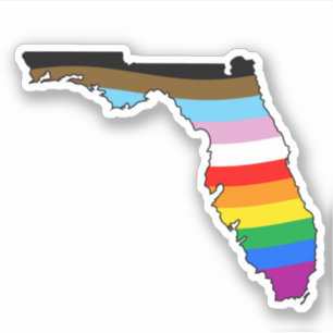 Florida Progress Pride Aufkleber