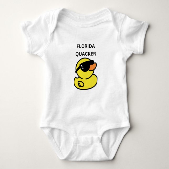 Florida Quacker Baby Strampler (Vorderseite)