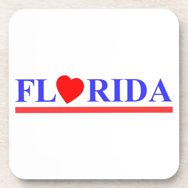 Florida Red Getränkeuntersetzer (Vorderseite)
