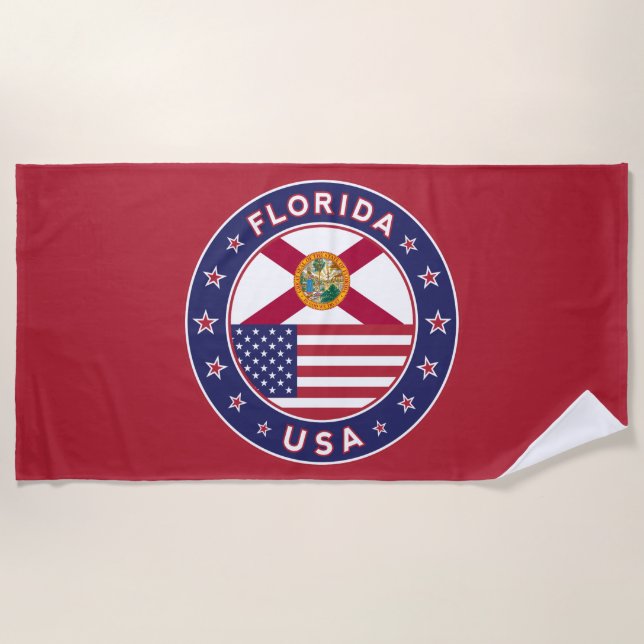 Florida, red, strandtuch (Vorderseite)
