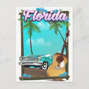 Florida Retro Reiseplakat Postkarte