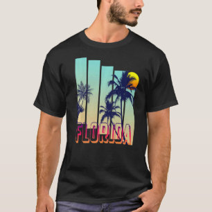 Florida Retro Vintag Style Palm Tree Premium T-Shirt