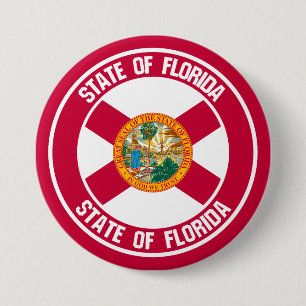 Florida Round Emblem Button