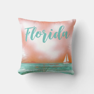 Florida Sailboat Sailing Kissen