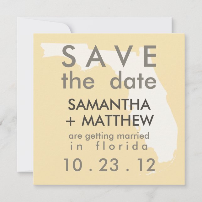 Florida Save the Date Cards (Vorderseite)