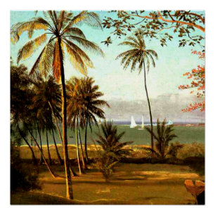 Florida Scene von Albert Bierstadt Poster