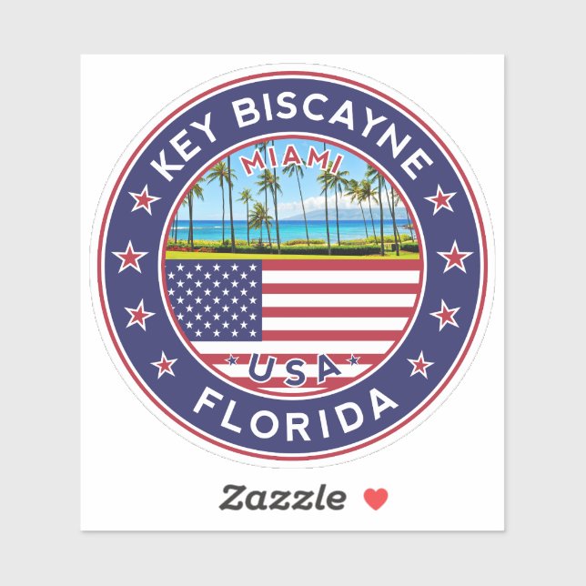 Florida, Schlüsselbiskaya Aufkleber (Blatt)