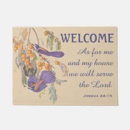 Florida Scrub Jay Birds und Verse Doormat Fußmatte