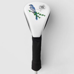 Florida Scrub Jay Monogramm Golf Headcover