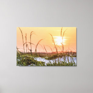 Florida Sea Oats Sunrise Leinwanddruck
