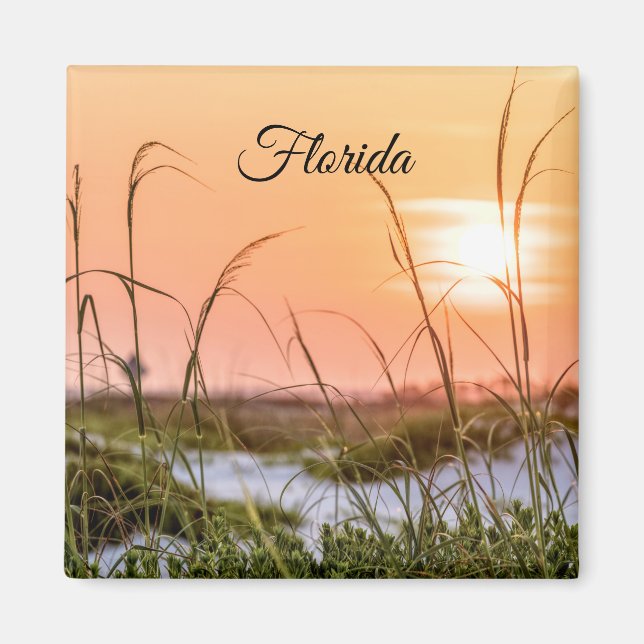 Florida Sea Oats Sunrise Magnet (Vorne)